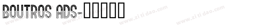 Boutros Ads字体转换